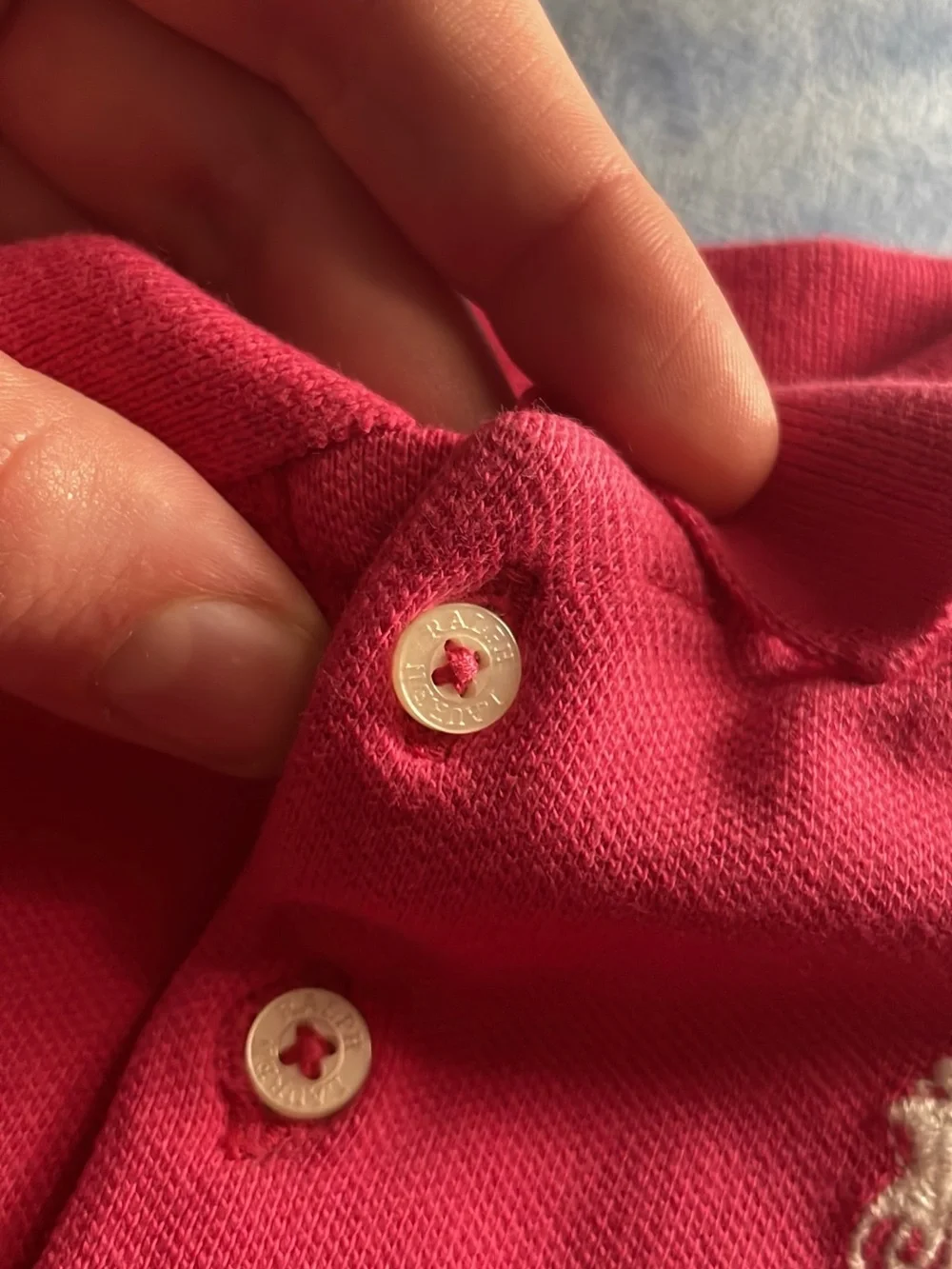 Ralph Lauren Hot Pink Girls' Polo with Puff Sleeves